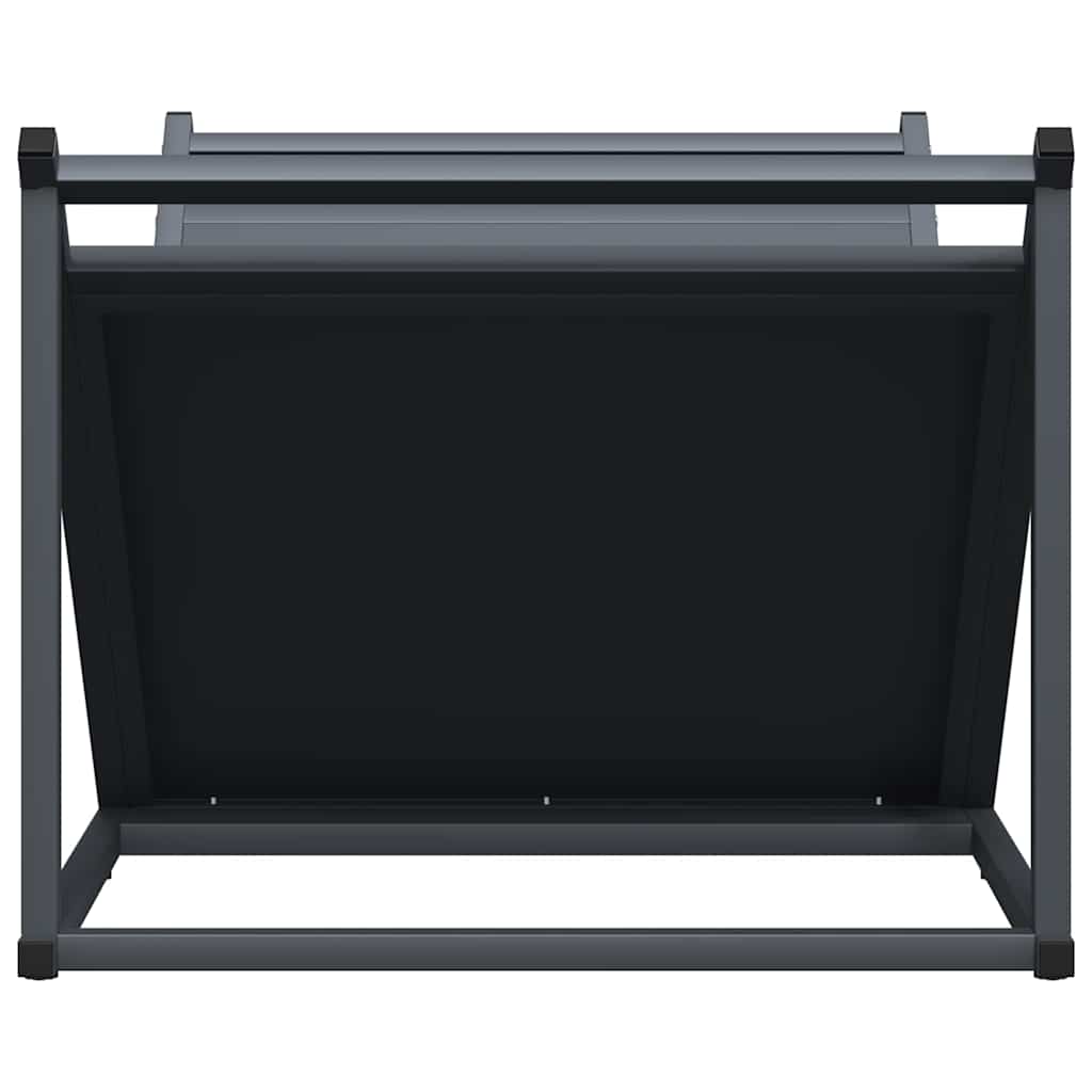 vidaXL Ράφι Καυσόξυλων Ανθρακί 70x43x34,5 εκ. Χάλυβας ψυχρής έλασης