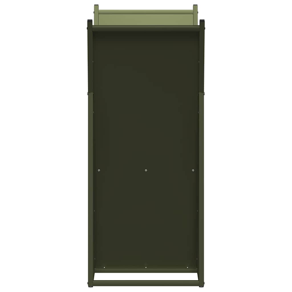 vidaXL Ράφι Καυσόξυλων 69,5x35x81 εκ. Χάλυβας ψυχρής έλασης