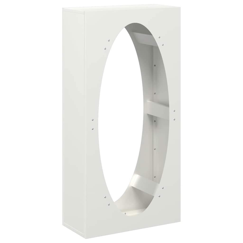 vidaXL Ράφι Καυσόξυλων Λευκό 50x23x100 εκ. Χάλυβας ψυχρής έλασης