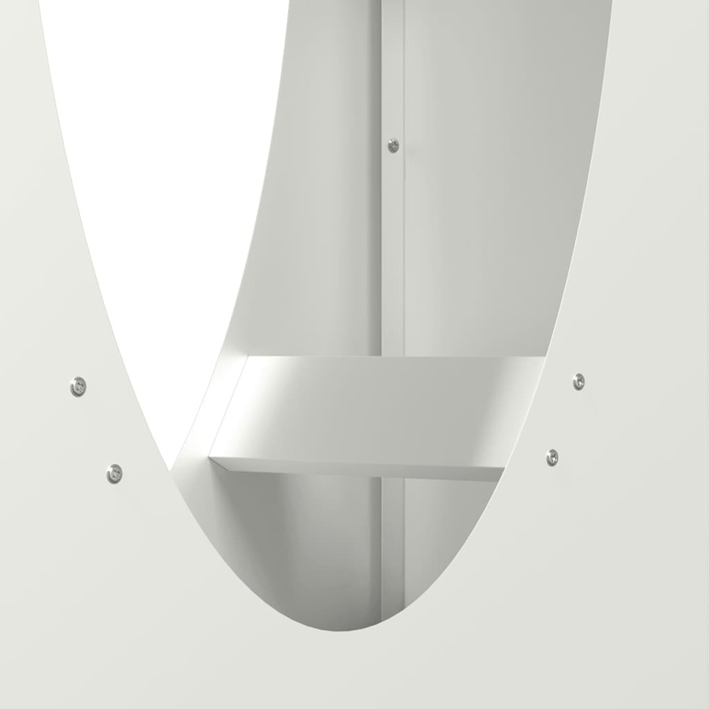 vidaXL Ράφι Καυσόξυλων Λευκό 50x23x100 εκ. Χάλυβας ψυχρής έλασης