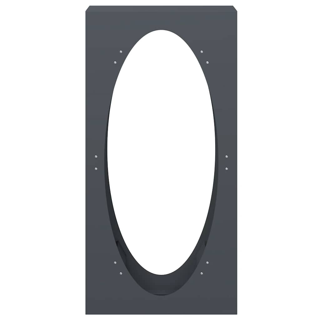 vidaXL Ράφι Καυσόξυλων Ανθρακί 50x23x100 εκ. Χάλυβας ψυχρής έλασης