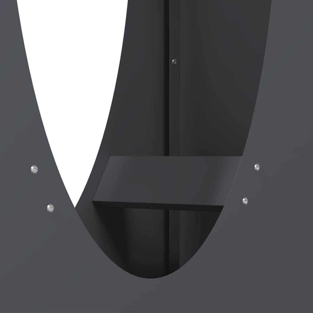 vidaXL Ράφι Καυσόξυλων Ανθρακί 50x23x100 εκ. Χάλυβας ψυχρής έλασης