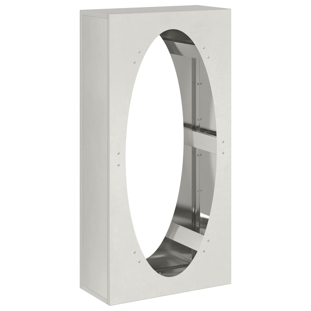 vidaXL Ραφιέρα Καυσόξυλων 50x23x100 εκ. από Ανοξείδωτο ατσάλι