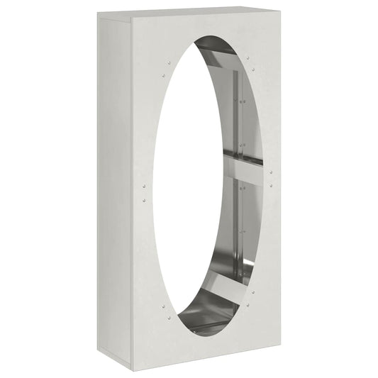 vidaXL Ραφιέρα Καυσόξυλων 50x23x100 εκ. από Ανοξείδωτο ατσάλι