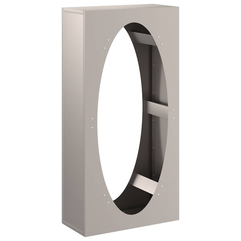 vidaXL Ράφι για καυσόξυλα 50x23x100 εκ. Ατσάλι σκληρυθέν στον αέρα