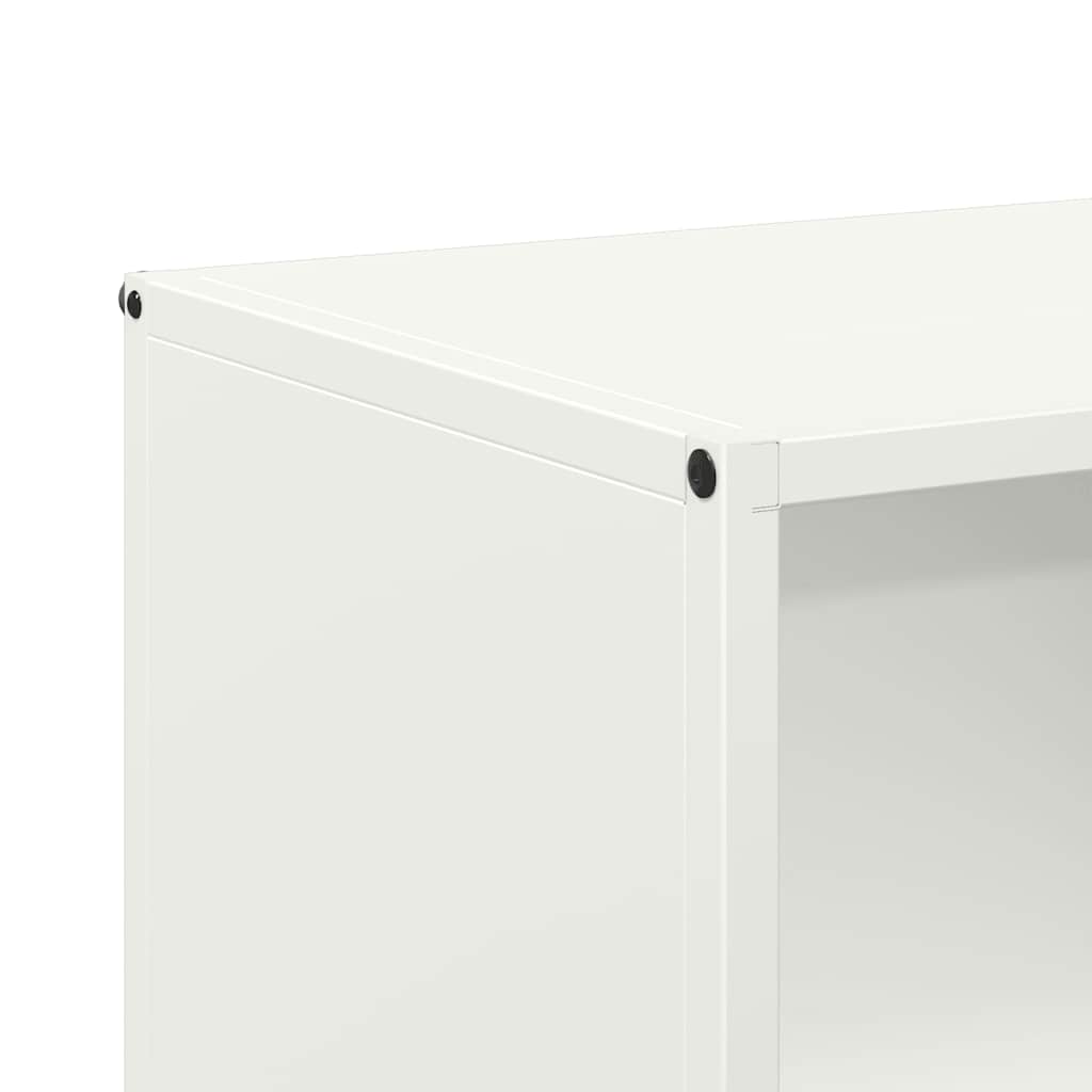 vidaXL Ράφι Καυσόξυλων Λευκό 40x30x75 εκ. Χάλυβας ψυχρής έλασης