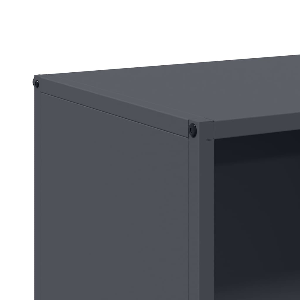 vidaXL Ράφι Καυσόξυλων Ανθρακί 40x30x75 εκ. Χάλυβας ψυχρής έλασης
