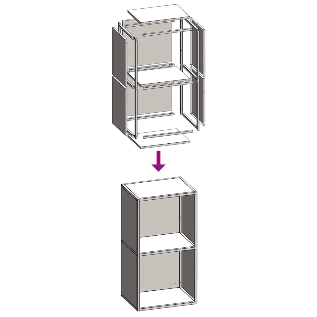 vidaXL Ράφι Καυσόξυλων Ανθρακί 40x30x75 εκ. Χάλυβας ψυχρής έλασης