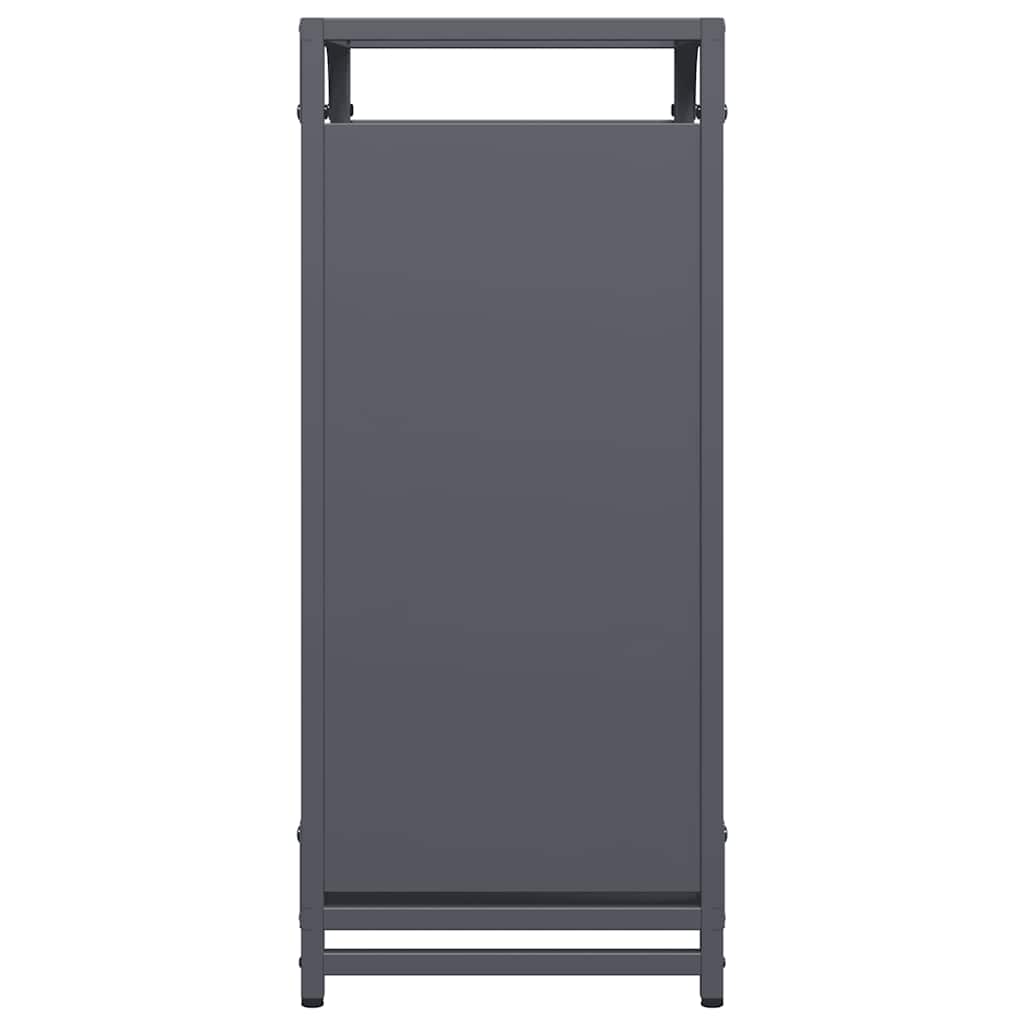 vidaXL Ράφι Καυσόξυλων Ανθρακί 44x28x65 εκ. Χάλυβας ψυχρής έλασης