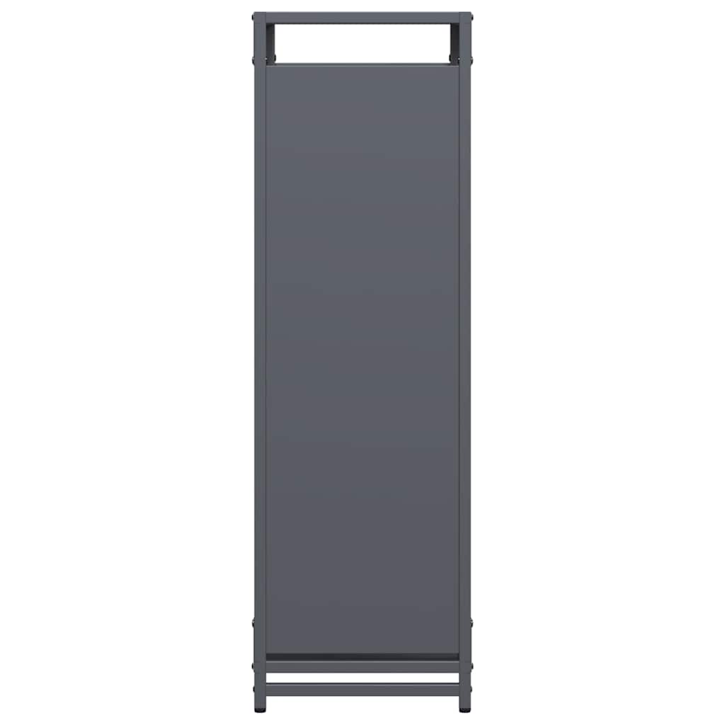 vidaXL Ράφι για καυσόξυλα Ανθρακί 90x28x90 cm Ατσάλι ψυχρής έλασης