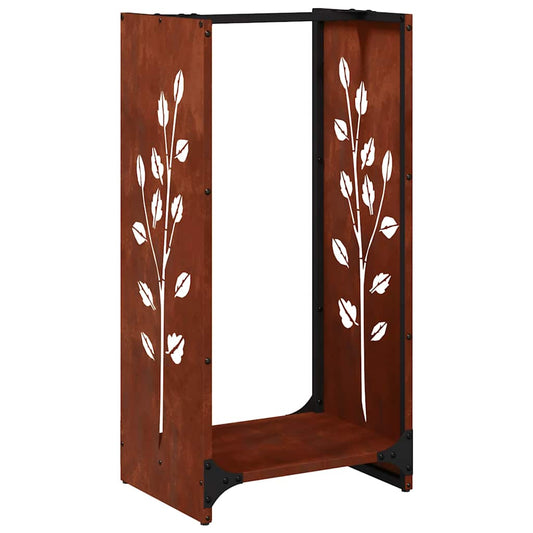 Ράφι για καυσόξυλα vidaXL 40x30x80 cm Ατσάλι σκληρυθέν στον αέρα