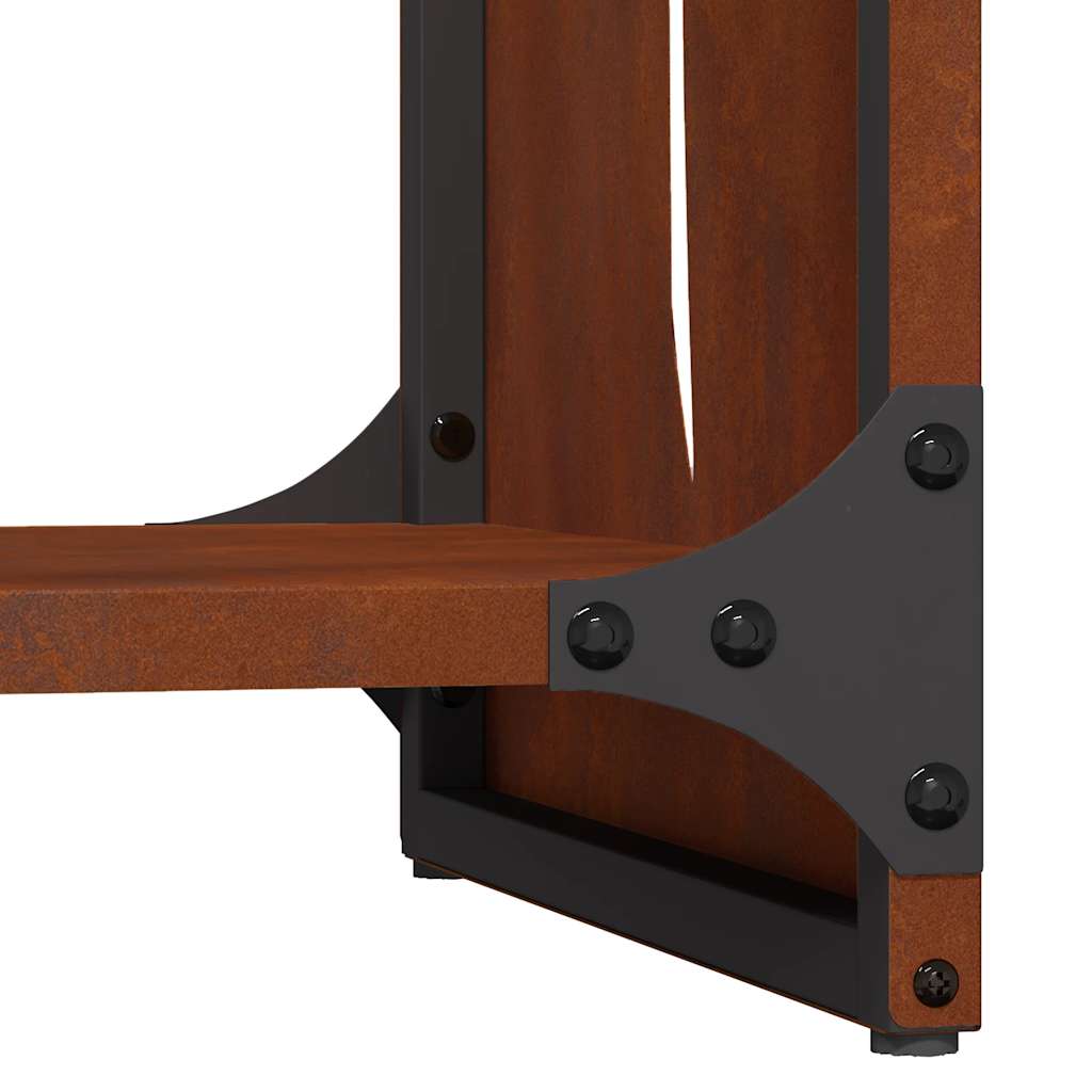 Ράφι για καυσόξυλα vidaXL 40x30x80 cm Ατσάλι σκληρυθέν στον αέρα