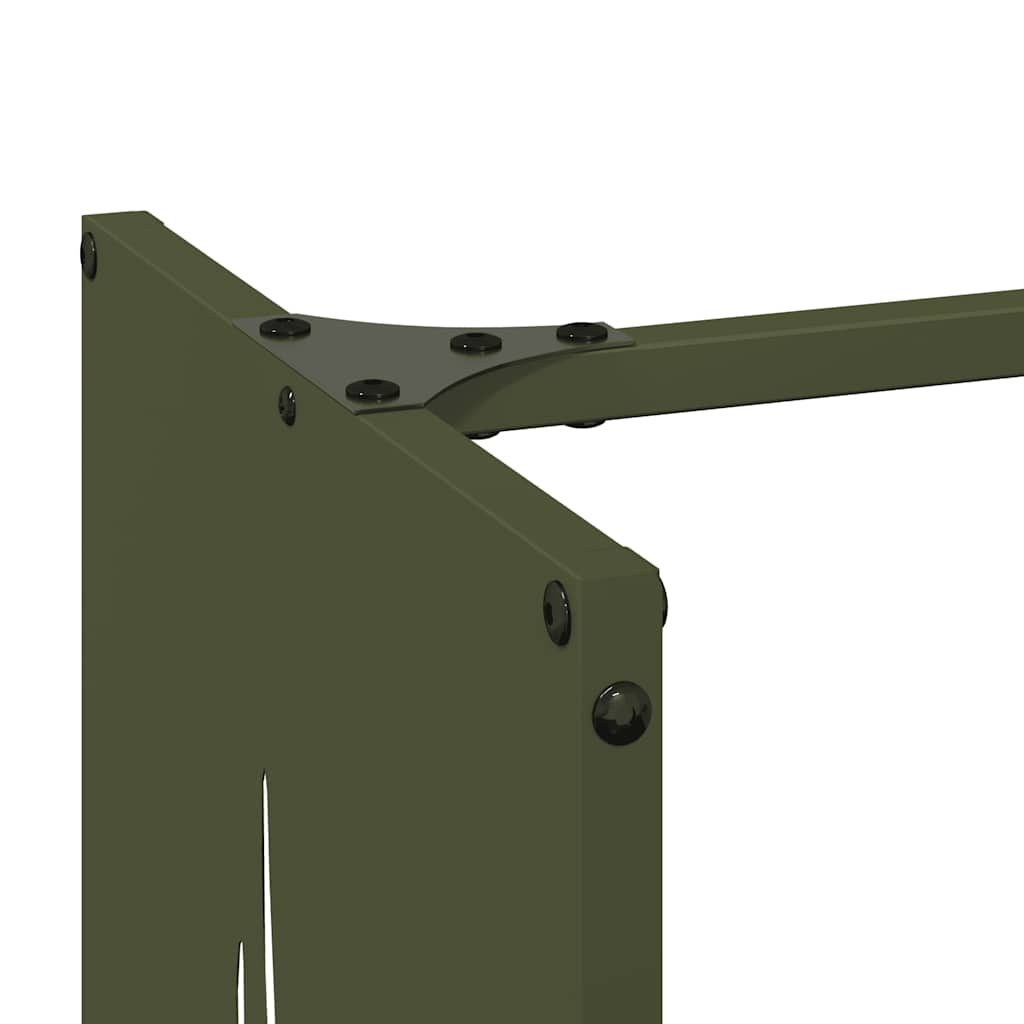 vidaXL Ράφι Καυσόξυλων 40x30x80 εκ. Χάλυβας ψυχρής έλασης