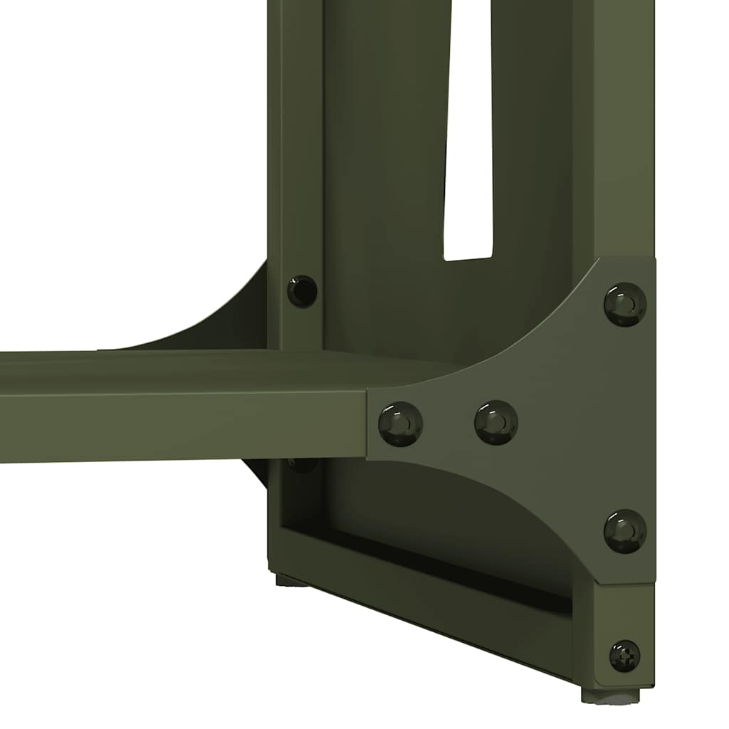 vidaXL Ράφι Καυσόξυλων 40x30x80 εκ. Χάλυβας ψυχρής έλασης