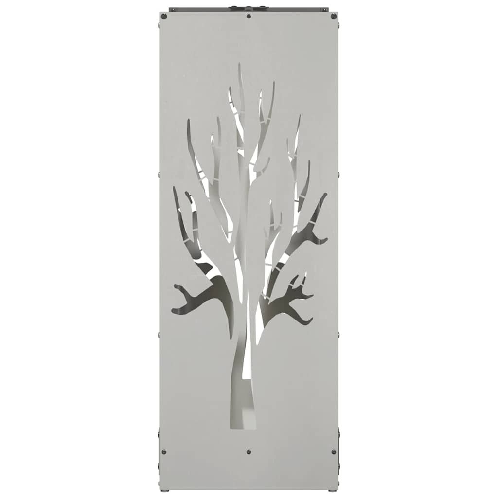 vidaXL Ραφιέρα Καυσόξυλων 40x30x80 εκ. από Ανοξείδωτο ατσάλι