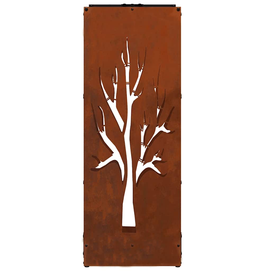 Ράφι για καυσόξυλα vidaXL 40x30x80 cm Ατσάλι σκληρυθέν στον αέρα