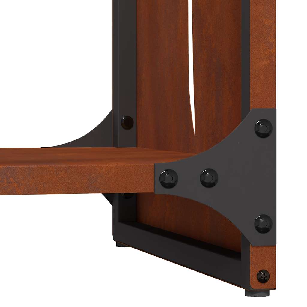 Ράφι για καυσόξυλα vidaXL 40x30x80 cm Ατσάλι σκληρυθέν στον αέρα