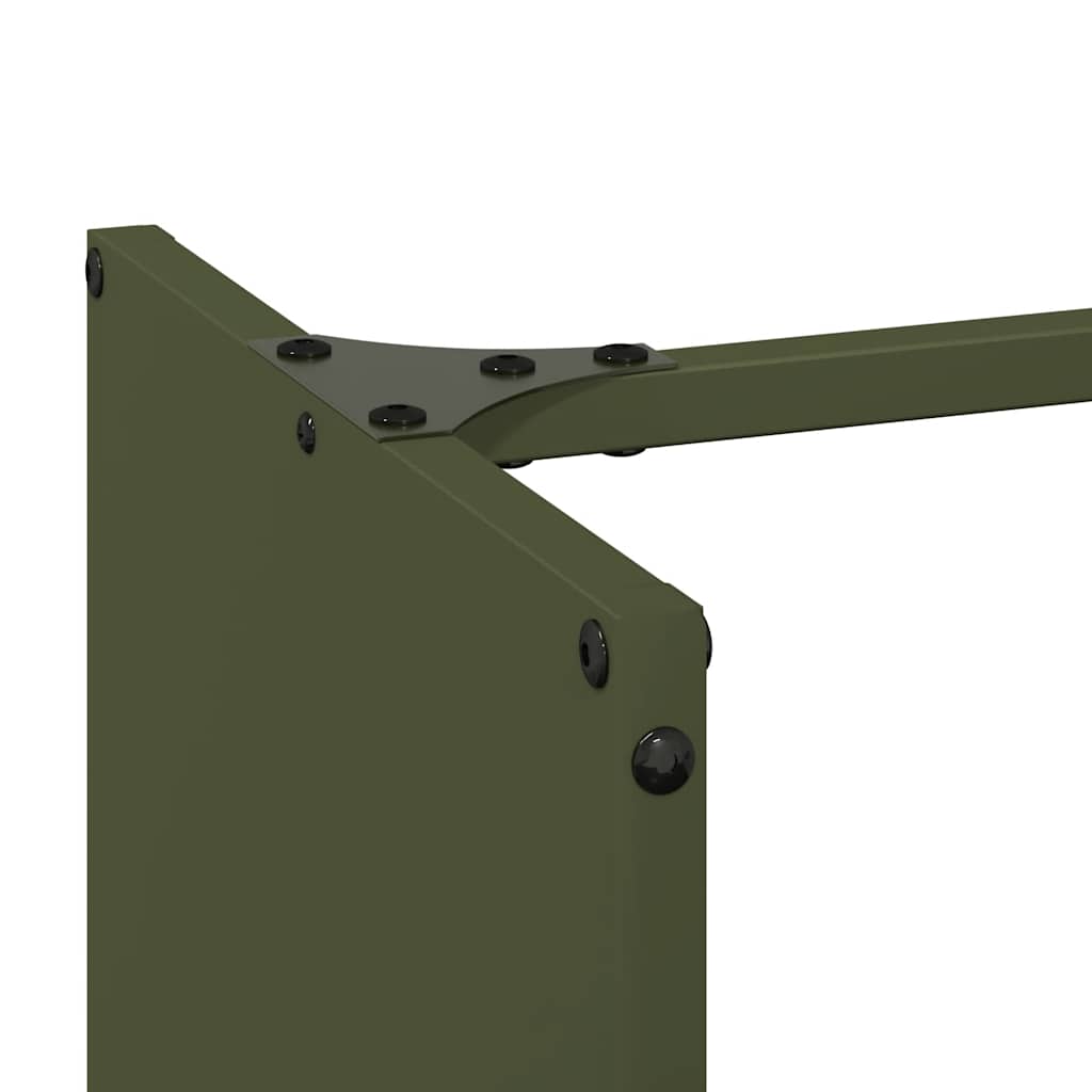 vidaXL Ράφι Καυσόξυλων 40x30x80 εκ. Χάλυβας ψυχρής έλασης