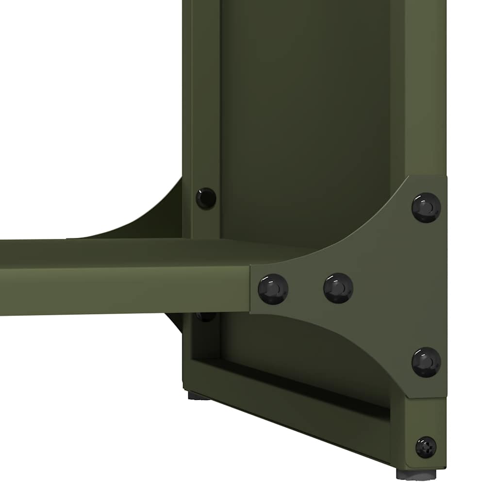 vidaXL Ράφι Καυσόξυλων 40x30x80 εκ. Χάλυβας ψυχρής έλασης