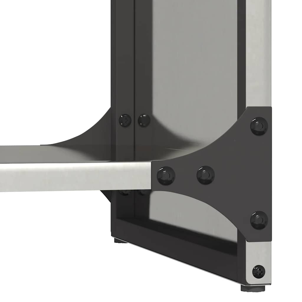 vidaXL Ραφιέρα Καυσόξυλων 40x30x80 εκ. από Ανοξείδωτο ατσάλι