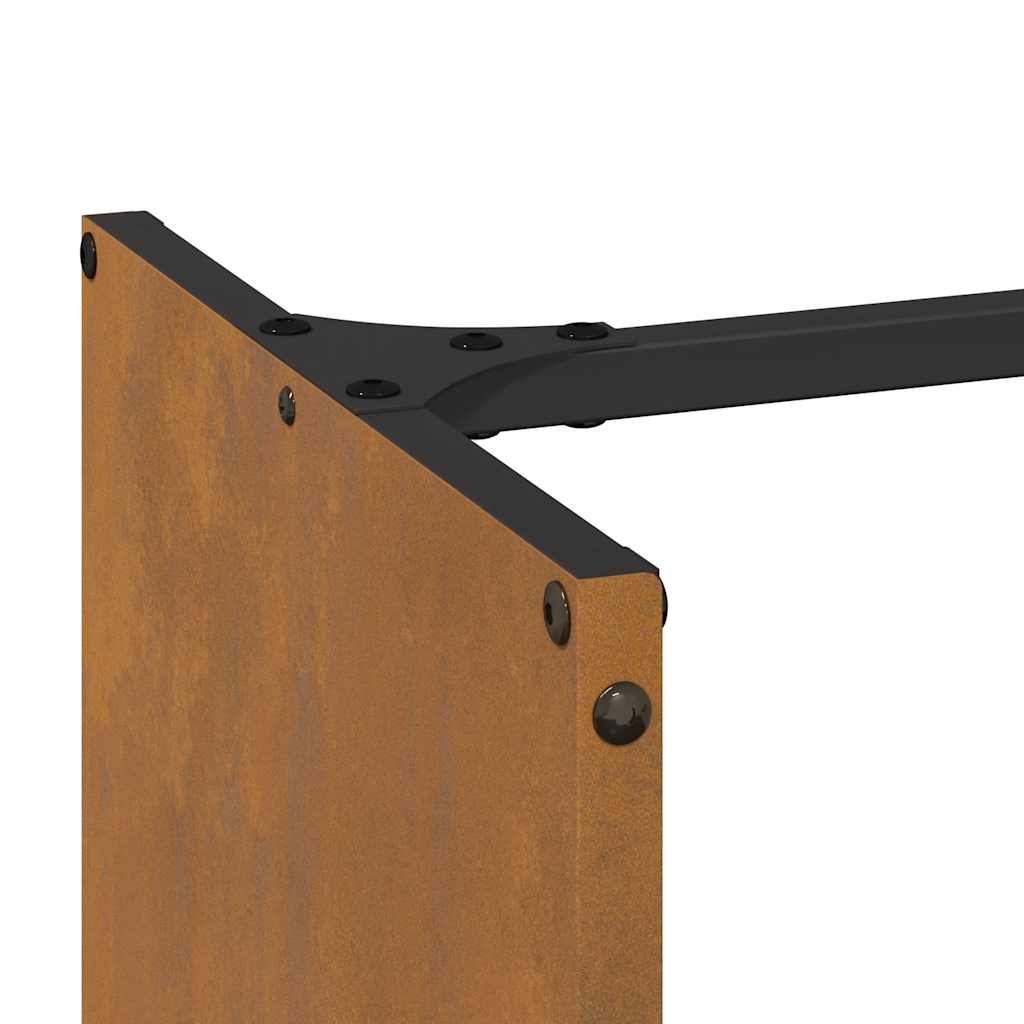 Ράφι για καυσόξυλα vidaXL 40x30x80 cm Ατσάλι σκληρυθέν στον αέρα