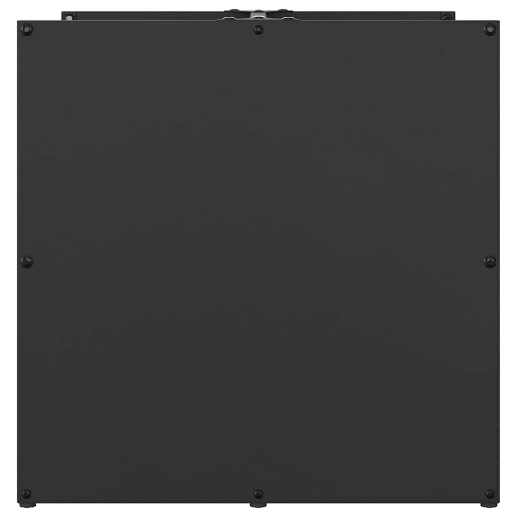 vidaXL Ράφι Καυσόξυλων Μαύρο 40x40x40 εκ. Χάλυβας ψυχρής έλασης