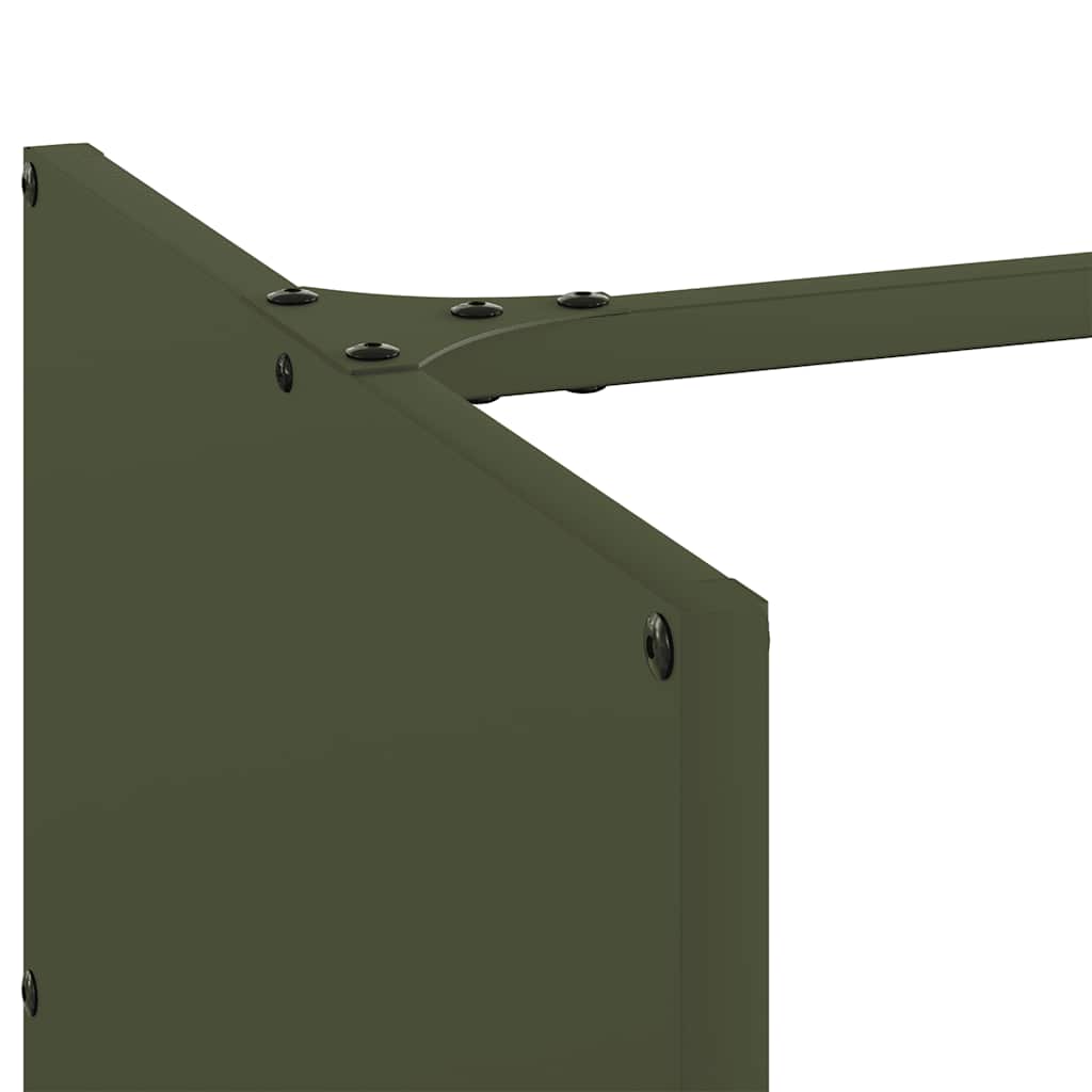 vidaXL Ράφι Καυσόξυλων 40x40x40 εκ. Χάλυβας ψυχρής έλασης