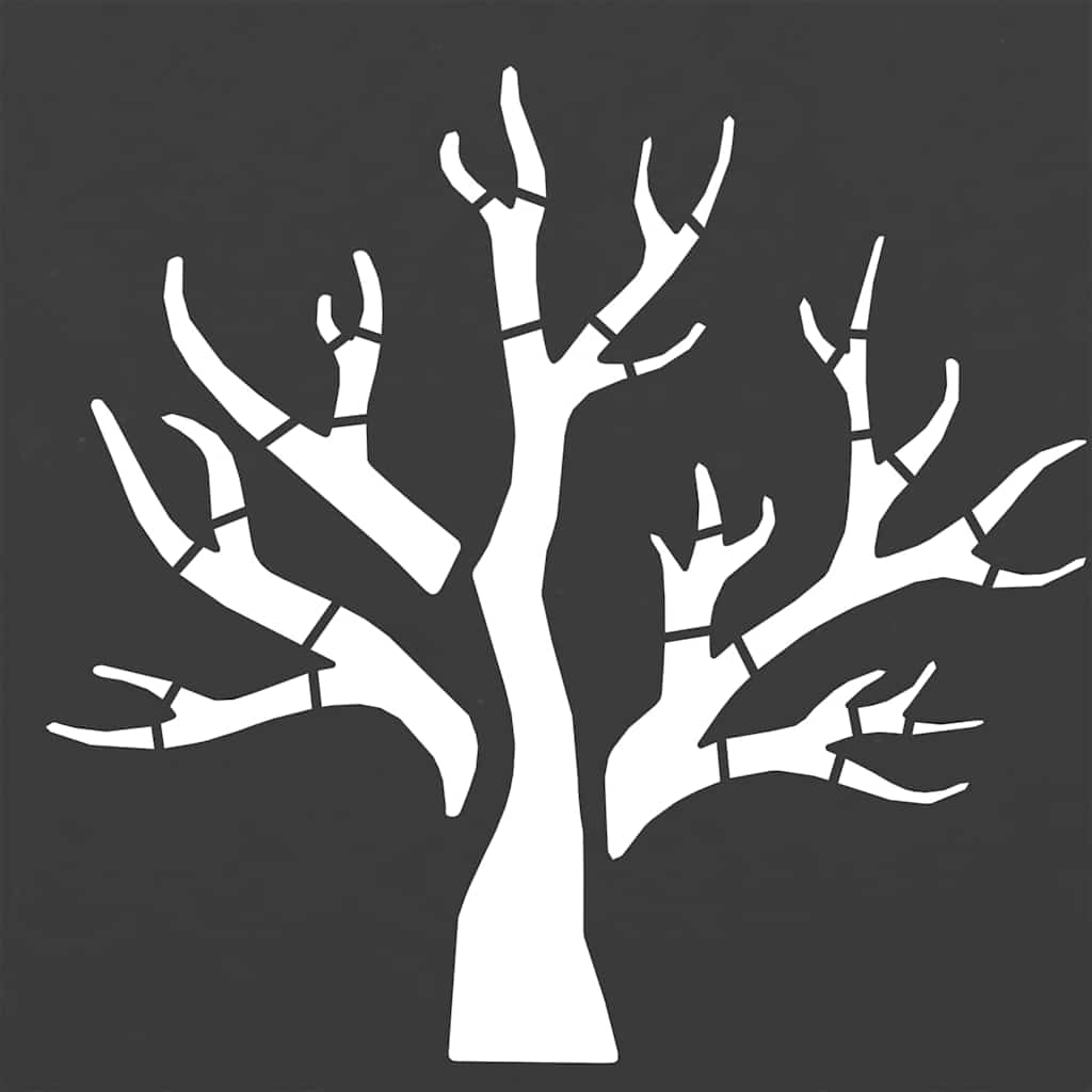 vidaXL Ράφι Καυσόξυλων Μαύρο 40x40x40 εκ. Χάλυβας ψυχρής έλασης