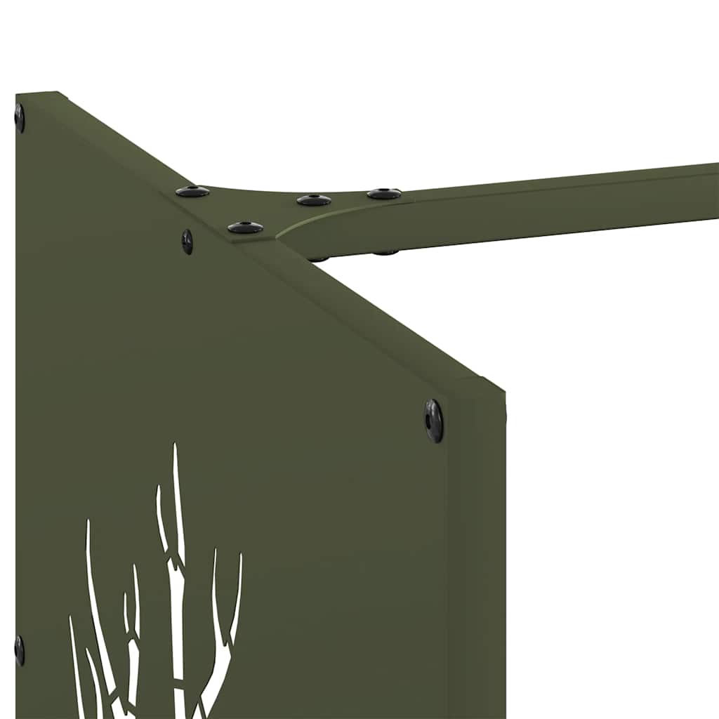 vidaXL Ράφι Καυσόξυλων 40x40x40 εκ. Χάλυβας ψυχρής έλασης