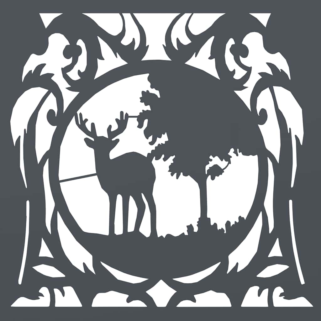 vidaXL Ράφι Καυσόξυλων Ανθρακί 40x40x40 εκ. Χάλυβας ψυχρής έλασης