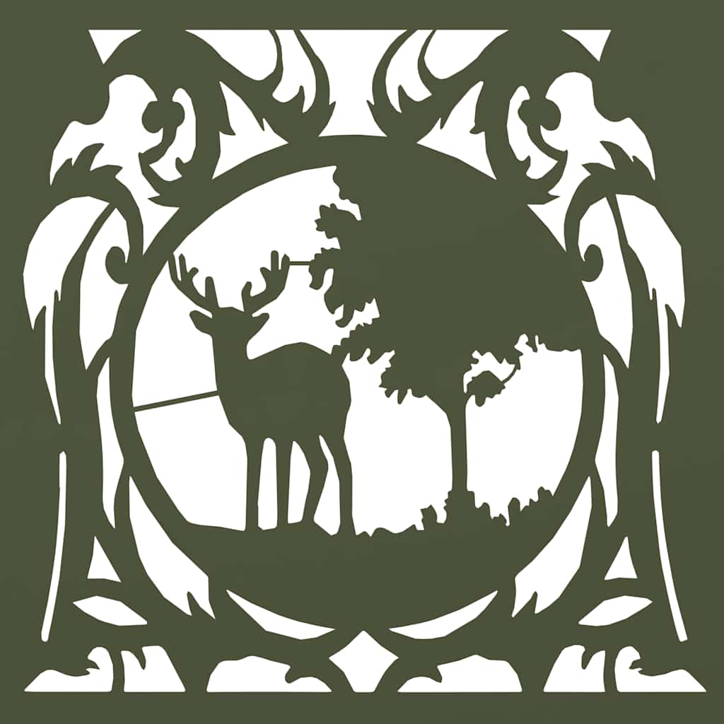 vidaXL Ράφι Καυσόξυλων 40x40x40 εκ. Χάλυβας ψυχρής έλασης