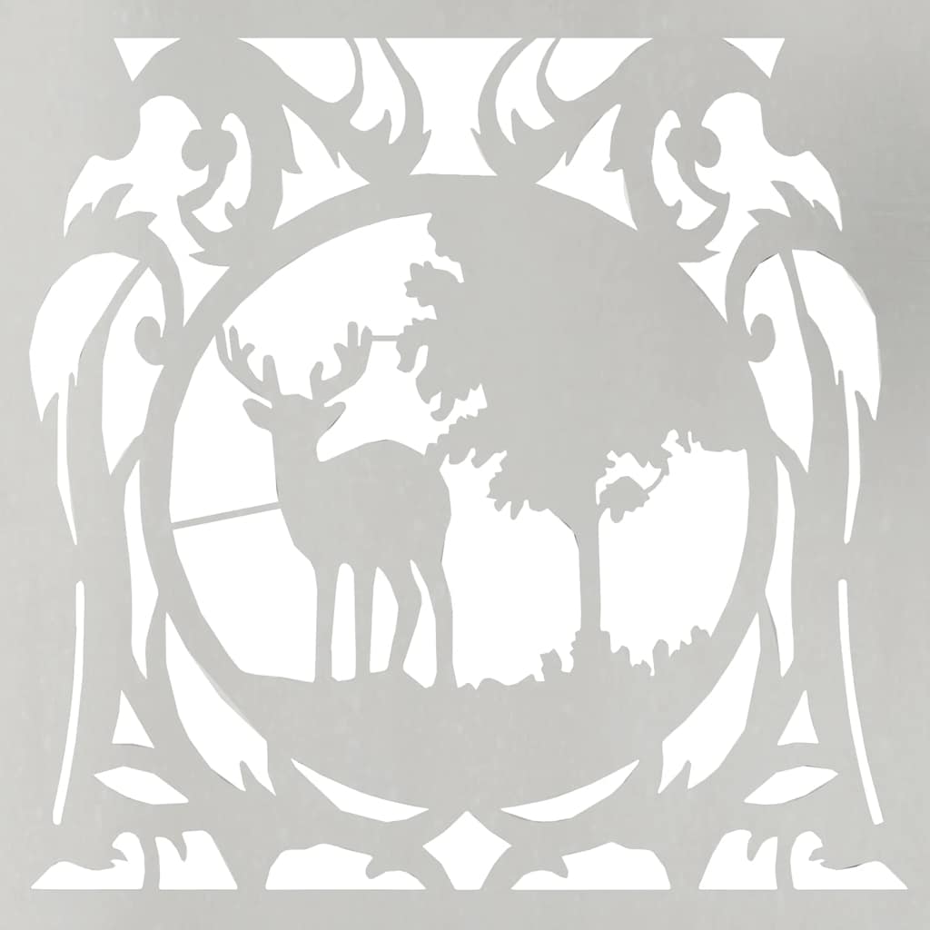 vidaXL Ραφιέρα Καυσόξυλων 40x40x40 εκ. από Ανοξείδωτο ατσάλι