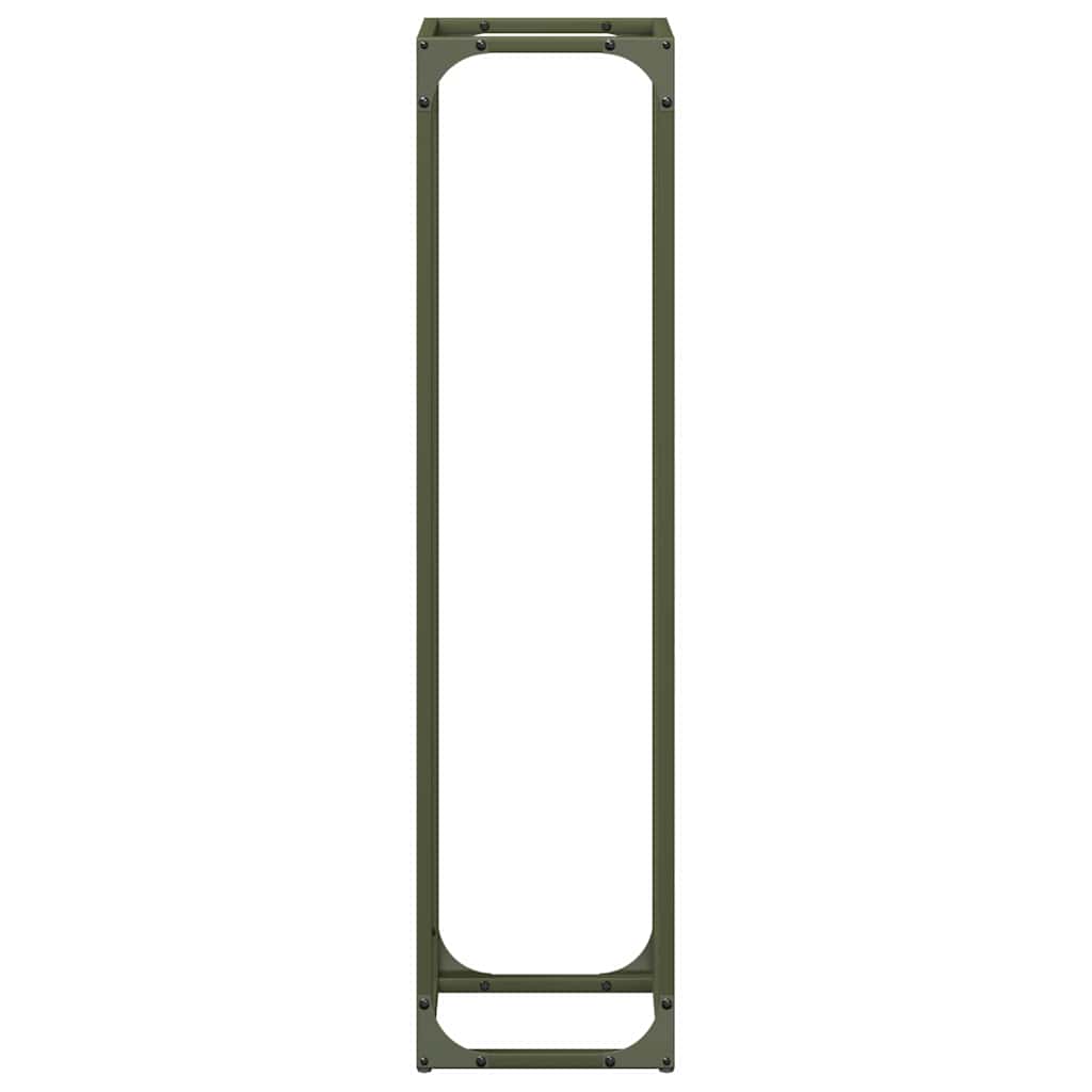 vidaXL Ράφι για καυσόξυλα 25x25x100 εκ. Ατσάλι ψυχρής έλασης