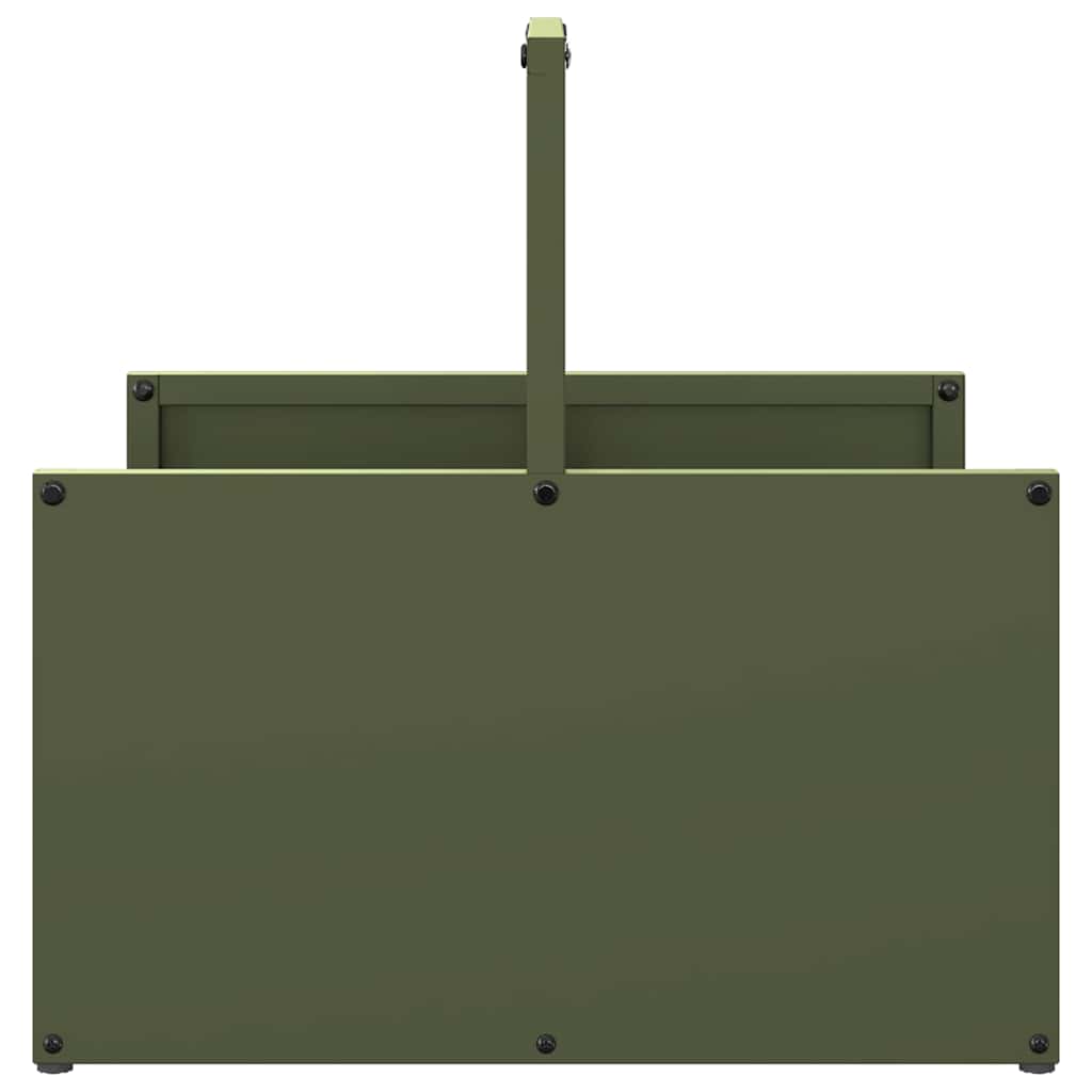 vidaXL Ράφι Καυσόξυλων 40x40x40 εκ. Χάλυβας ψυχρής έλασης