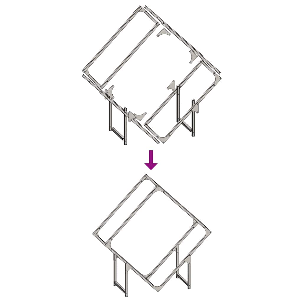 vidaXL Ράφι για καυσόξυλα Ανθρακί 80x25x80 εκ. Ατσάλι ψυχρής έλασης