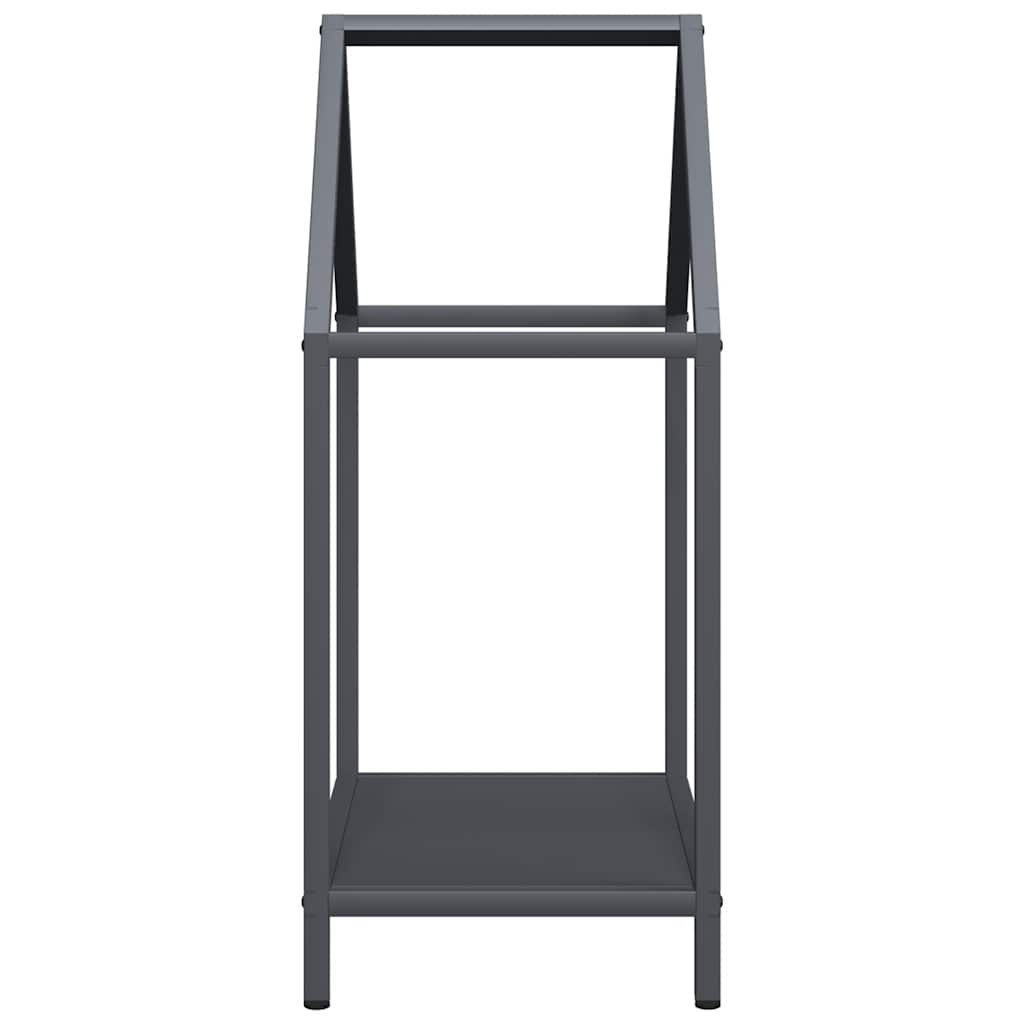 vidaXL Ράφι για καυσόξυλα Ανθρακί 40x25x60 εκ. Ατσάλι ψυχρής έλασης