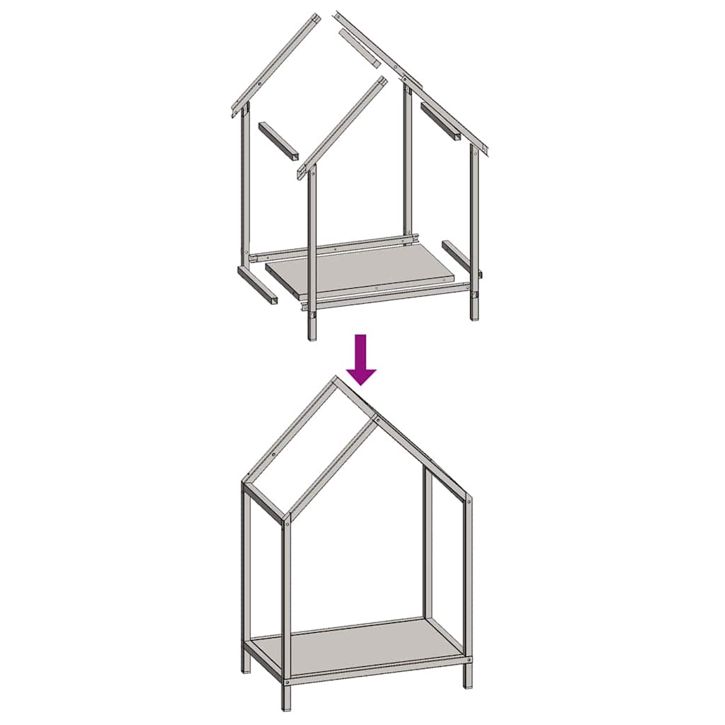 vidaXL Ράφι για καυσόξυλα 40x25x60 εκ. Ατσάλι ψυχρής έλασης