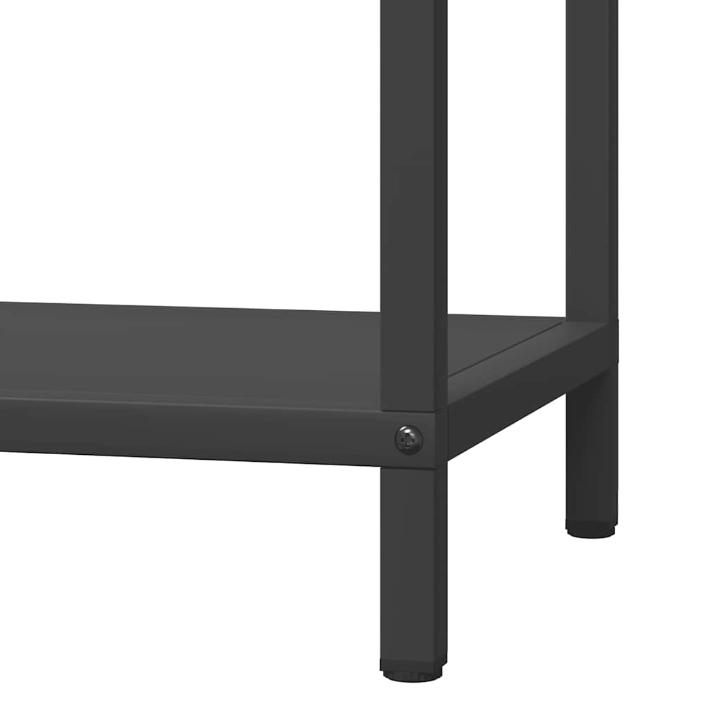 vidaXL Ράφι για καυσόξυλα Μαύρο 40x25x90 εκ. Ατσάλι ψυχρής έλασης