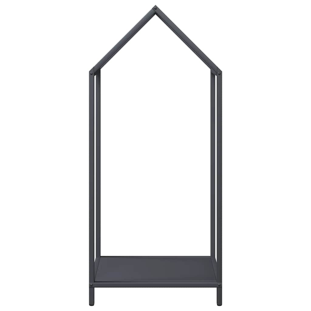 vidaXL Ράφι για καυσόξυλα Ανθρακί 40x25x90 εκ. Ατσάλι ψυχρής έλασης