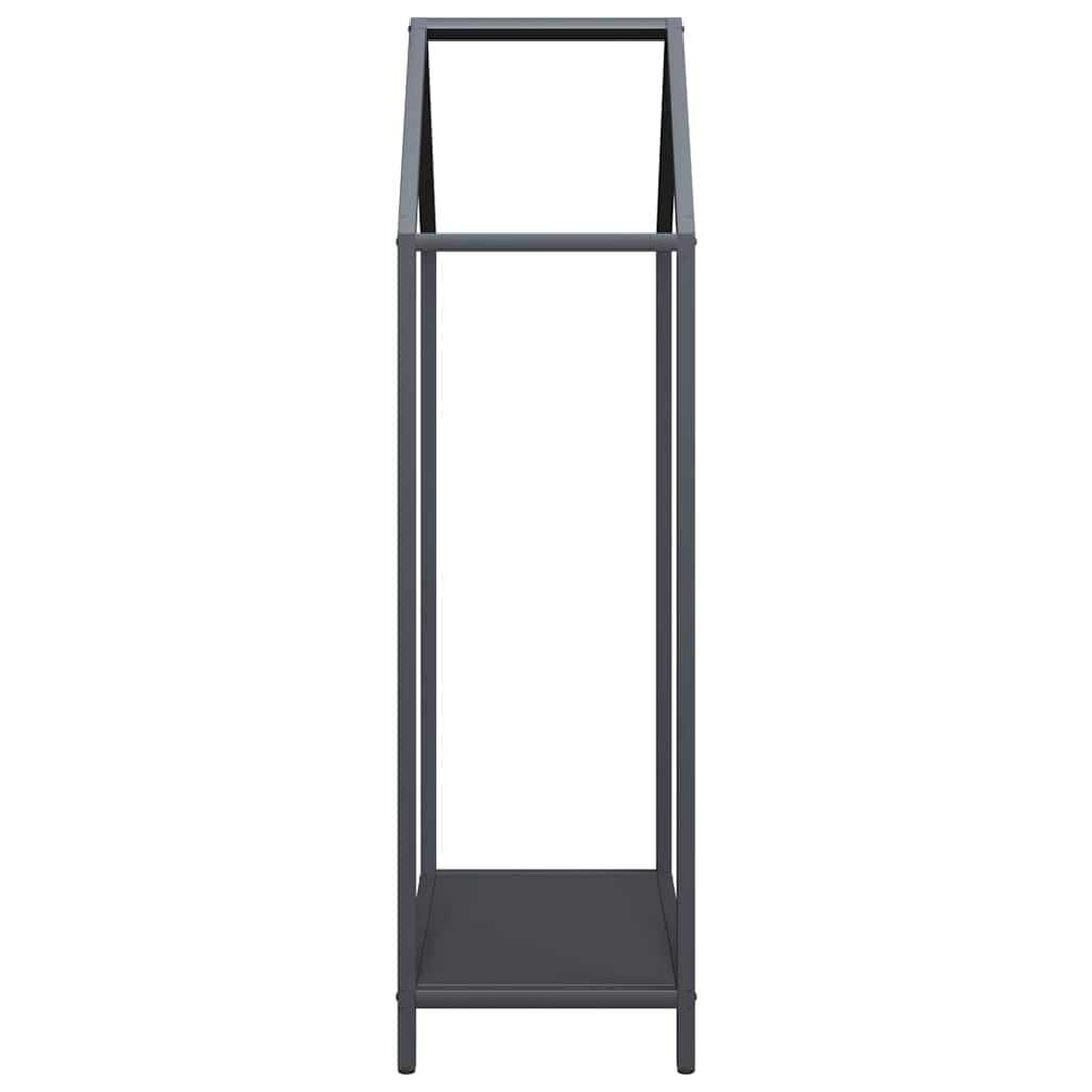 vidaXL Ράφι για καυσόξυλα Ανθρακί 40x25x90 εκ. Ατσάλι ψυχρής έλασης