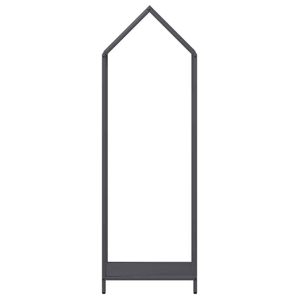 vidaXL Ράφι για καυσόξυλα Ανθρακί 40x25x120 cm Ατσάλι ψυχρής έλασης