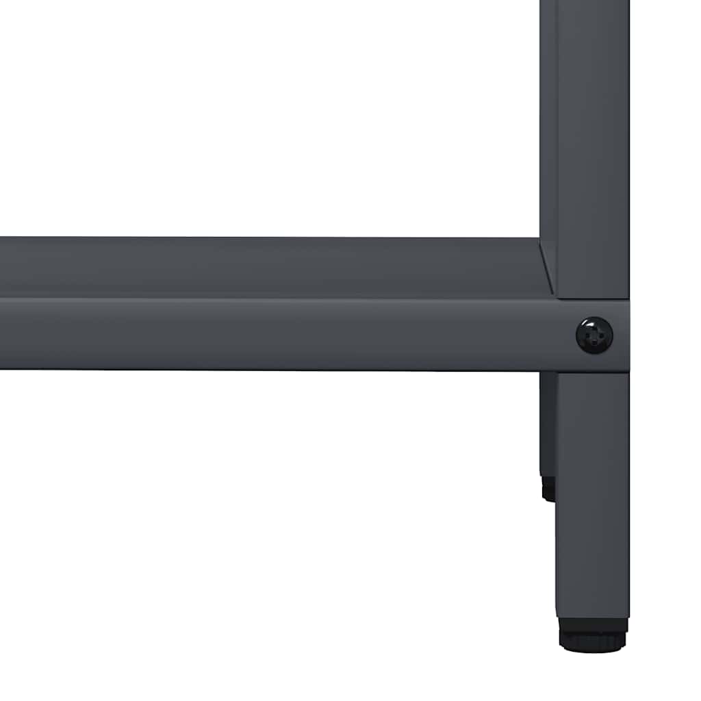 vidaXL Ράφι για καυσόξυλα Ανθρακί 40x25x120 cm Ατσάλι ψυχρής έλασης