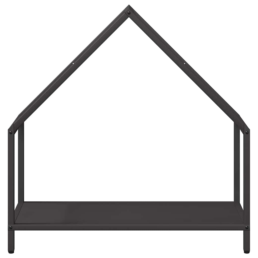 vidaXL Ράφι για καυσόξυλα Μαύρο 60x25x60 cm Ατσάλι ψυχρής έλασης