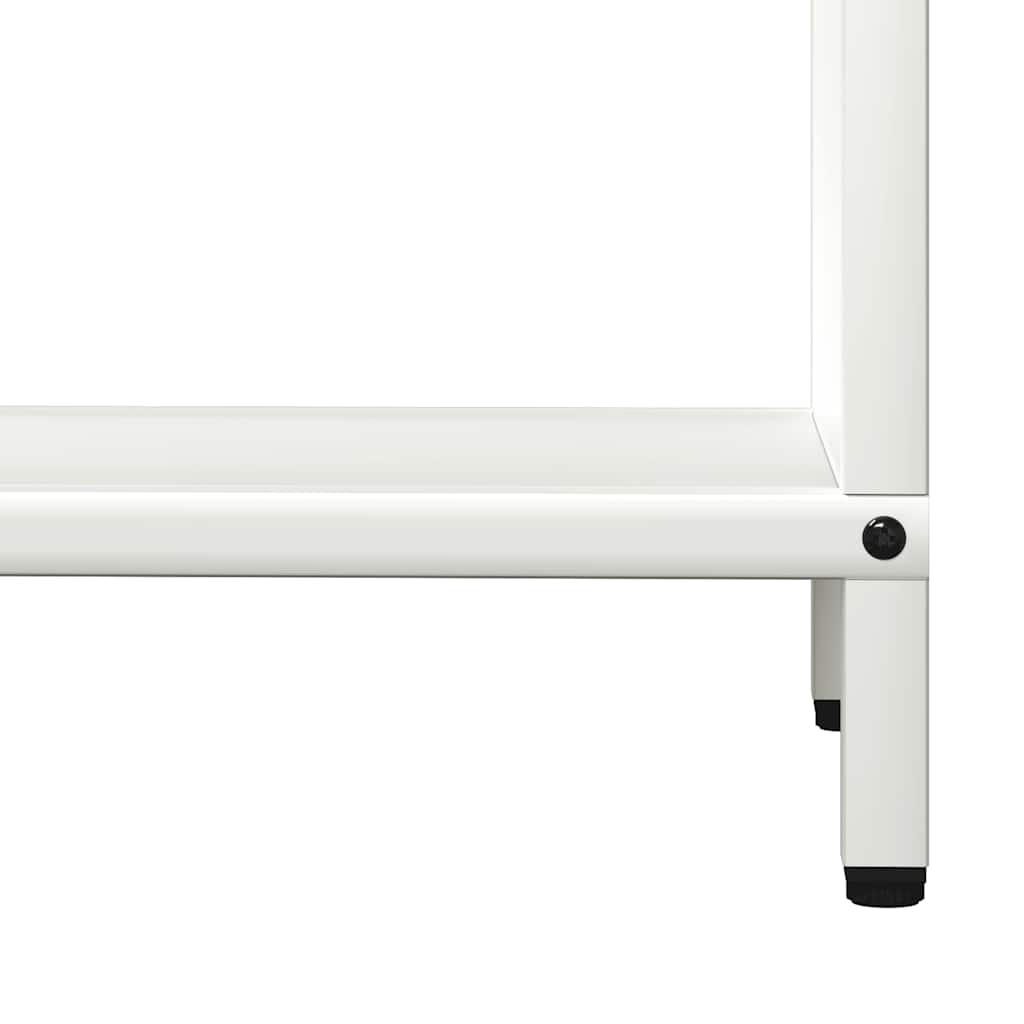 vidaXL Ράφι για καυσόξυλα Λευκό 60x25x60 cm Ατσάλι ψυχρής έλασης