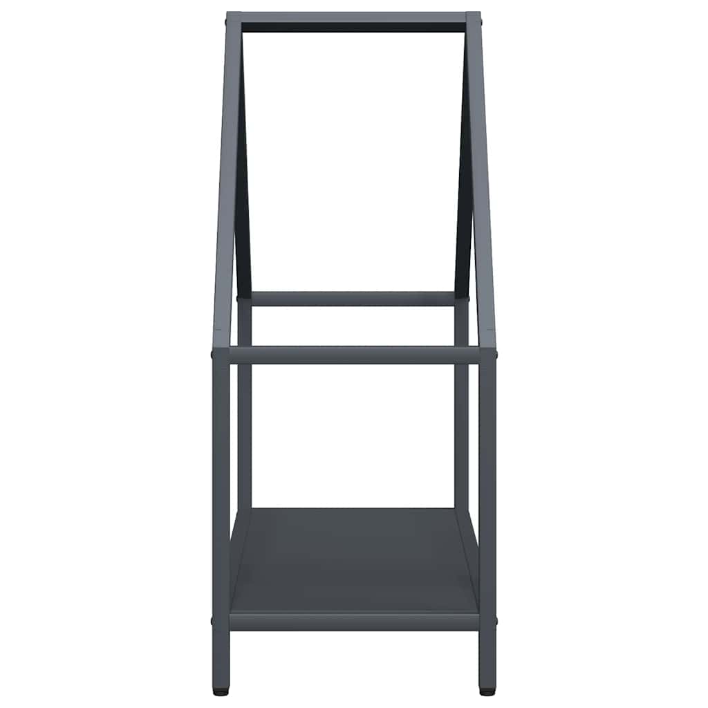 vidaXL Ράφι για καυσόξυλα Ανθρακί 60x25x60 cm Ατσάλι ψυχρής έλασης