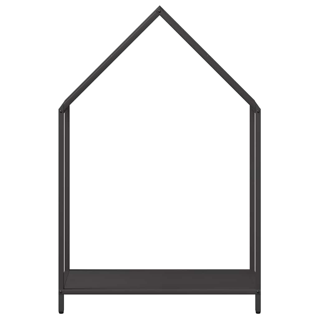 vidaXL Ράφι για καυσόξυλα Μαύρο 60x25x90 εκ. Ατσάλι ψυχρής έλασης