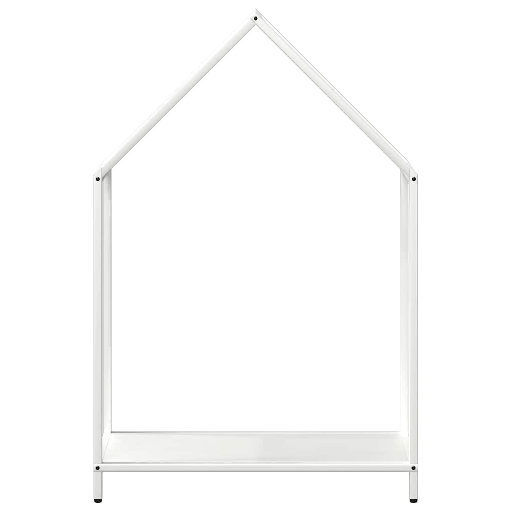 vidaXL Ράφι για καυσόξυλα Λευκό 60x25x90 εκ. Ατσάλι ψυχρής έλασης