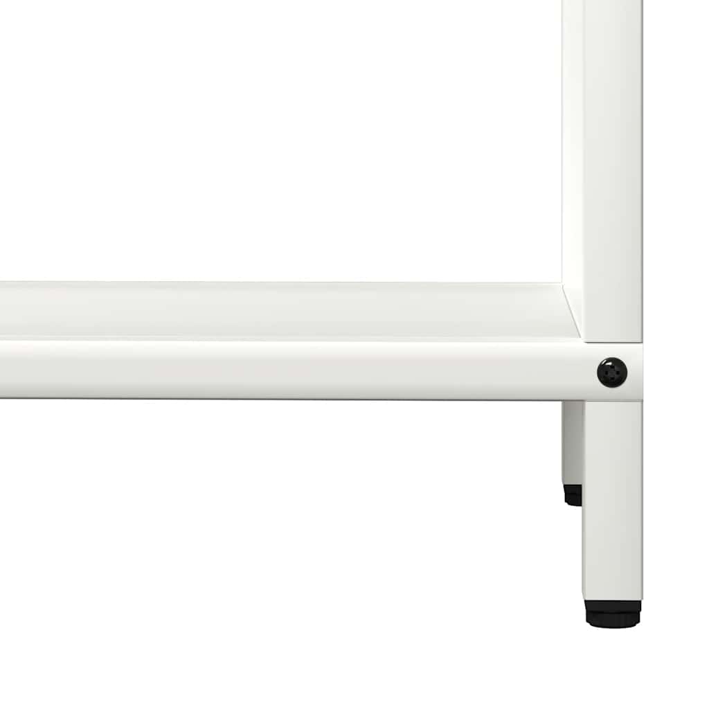 vidaXL Ράφι για καυσόξυλα Λευκό 60x25x90 εκ. Ατσάλι ψυχρής έλασης