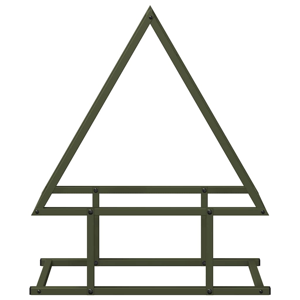 vidaXL Ράφι για καυσόξυλα 50x25x60 εκ. Ατσάλι ψυχρής έλασης