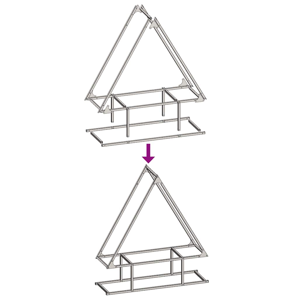 vidaXL Ράφι για καυσόξυλα Μαύρο 80x25x90 εκ. Ατσάλι ψυχρής έλασης